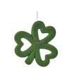 FLOCKED SHAMROCK ORNAMENT 12"