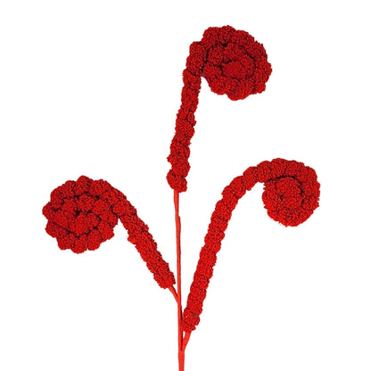 Faux Sherpa Curl Spray - Red 24”