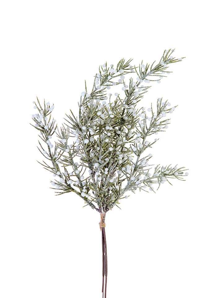 15" FROSTED BERRY PINE BUNDLE: RED