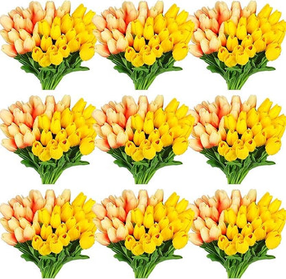 Real Touch Artificial Tulip Flower Gradient