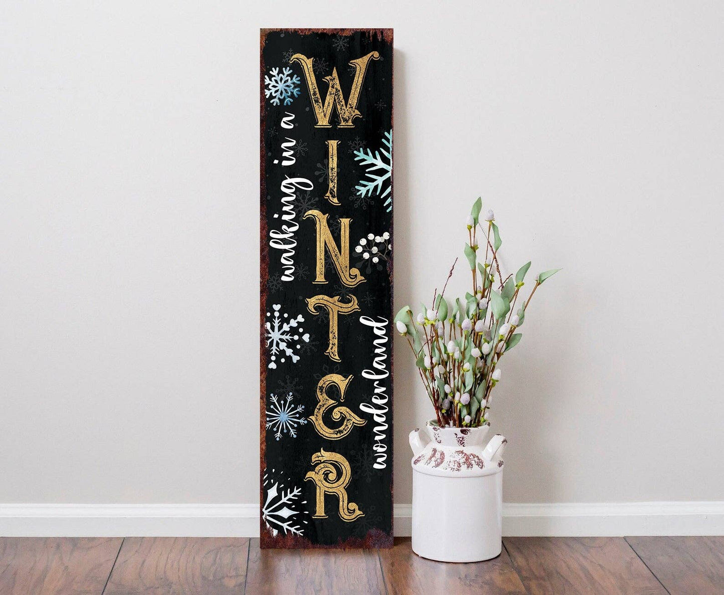 'Walking in a Winter Wonderland' Christmas Porch Sign
