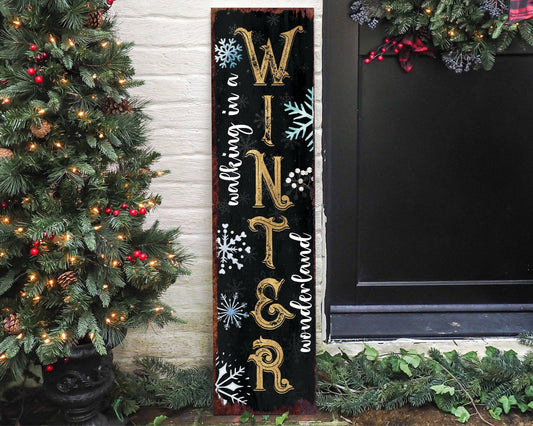 'Walking in a Winter Wonderland' Christmas Porch Sign