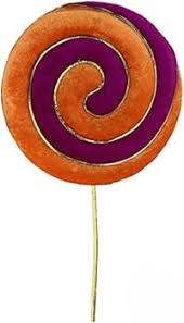 Hot pink and Orang Lollipop - CancreekDesigns