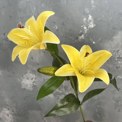 23''T Faux Nature Touch Lily Flower Stem, Autumn Lilies : Pink