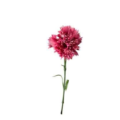 19.5"-Real Touch Needle Petal Modern Look Carnation: Natural White