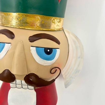 Regal Nutcracker Head Ornament Metal 20"