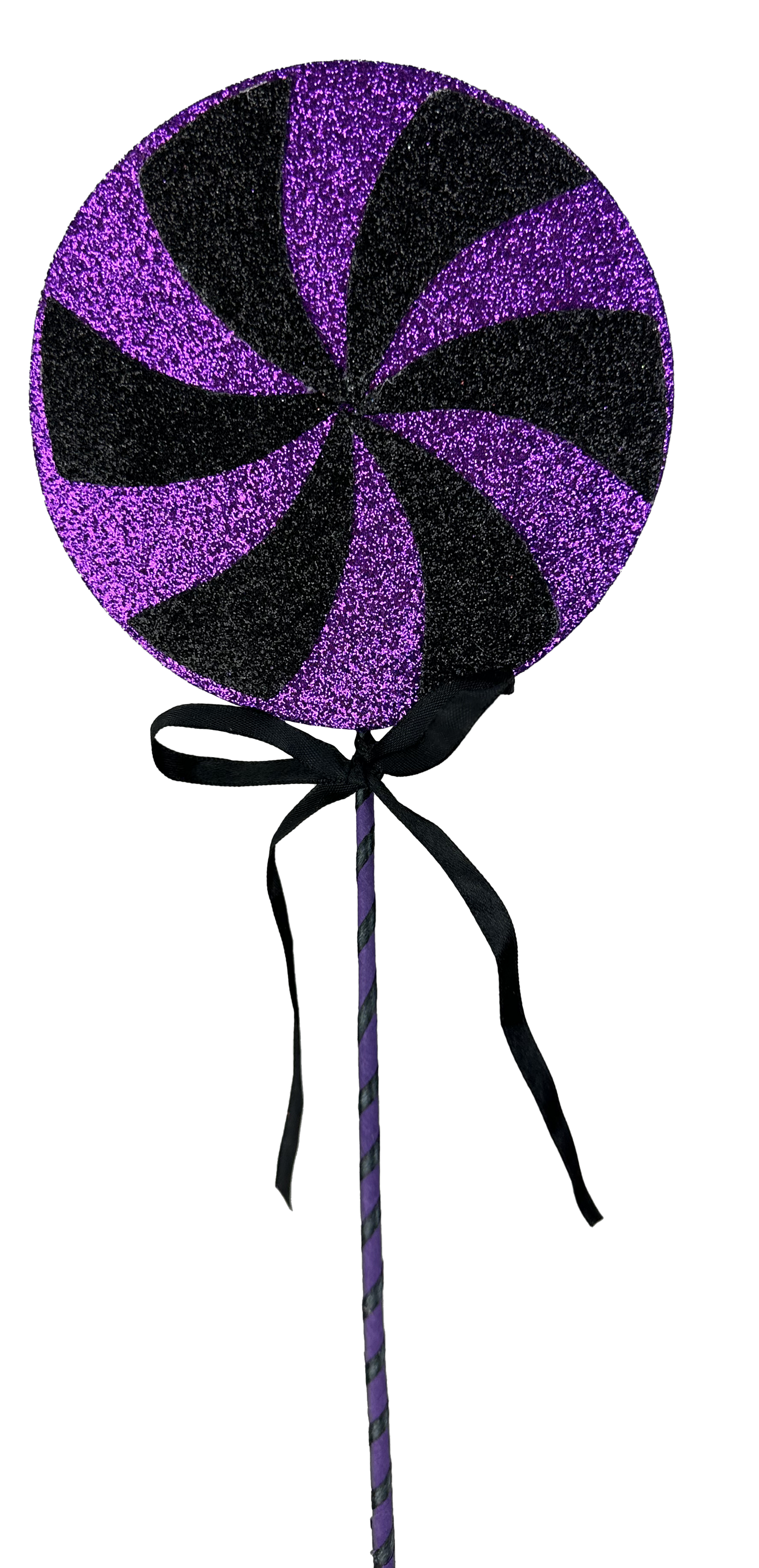 Black and Purple Lollipop Pick H18xDIA5 - 57046PU