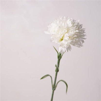 19,6" real touch Carnati flower, Silk faux flowers for Mom: Red