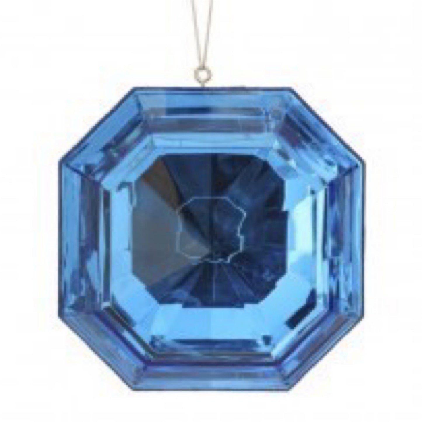 6” Acrylic Square Precious Gem Ornament Sapphire - CancreekDesigns