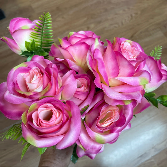 Pink Rose Bush - CancreekDesigns