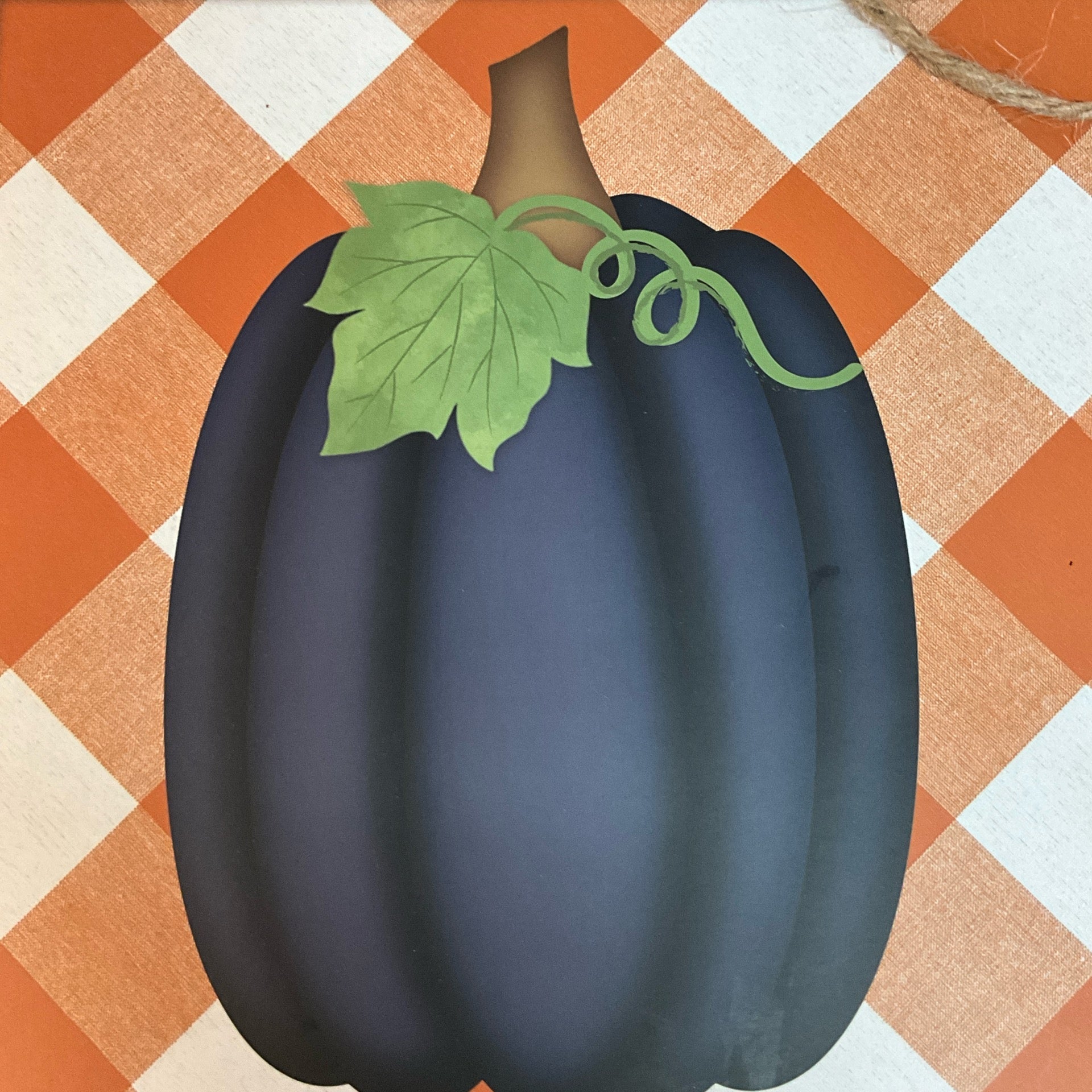 Blue Pumpkin Fall Sign - CancreekDesigns