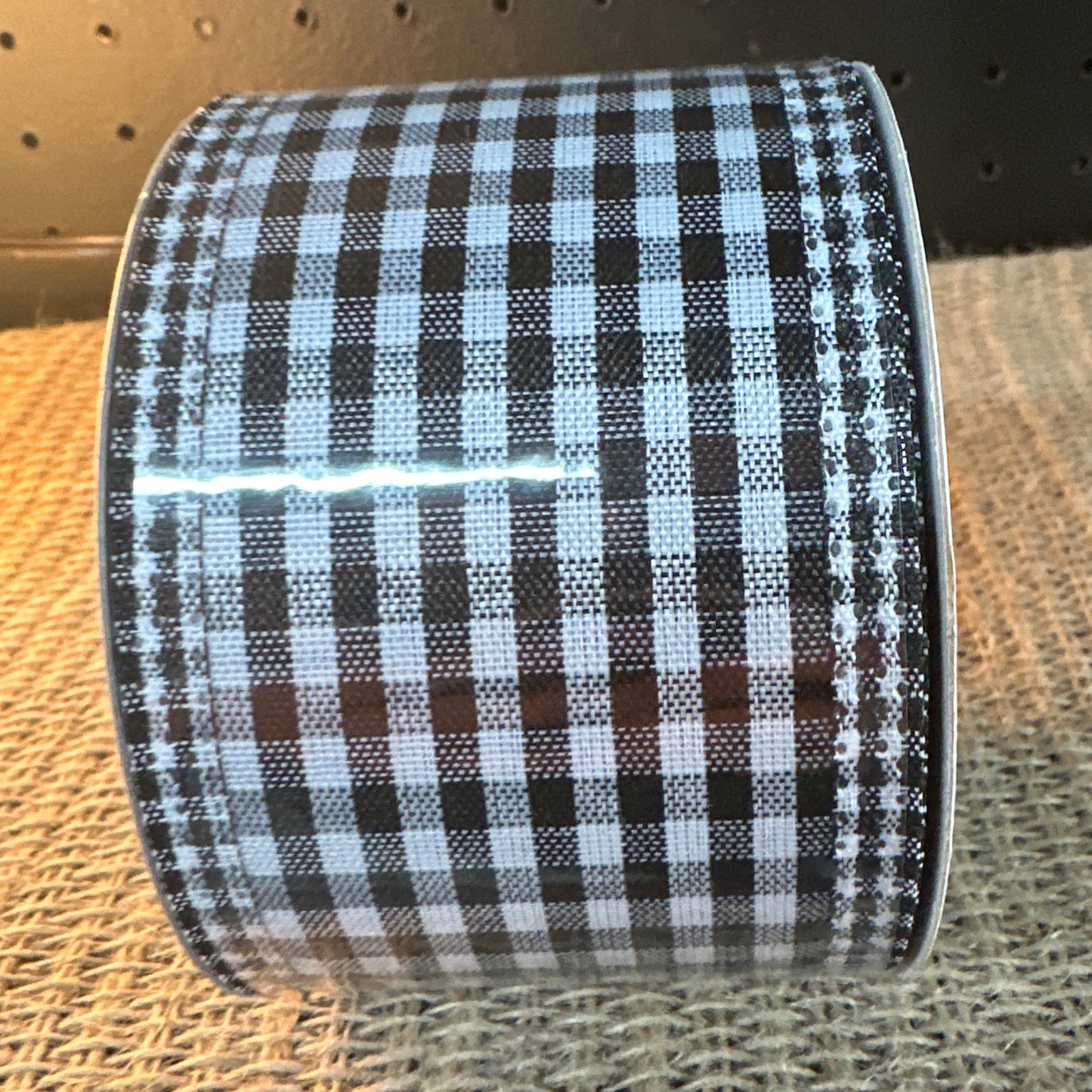 Black / White Checkered 2.5" x 10 Yds - CancreekDesigns