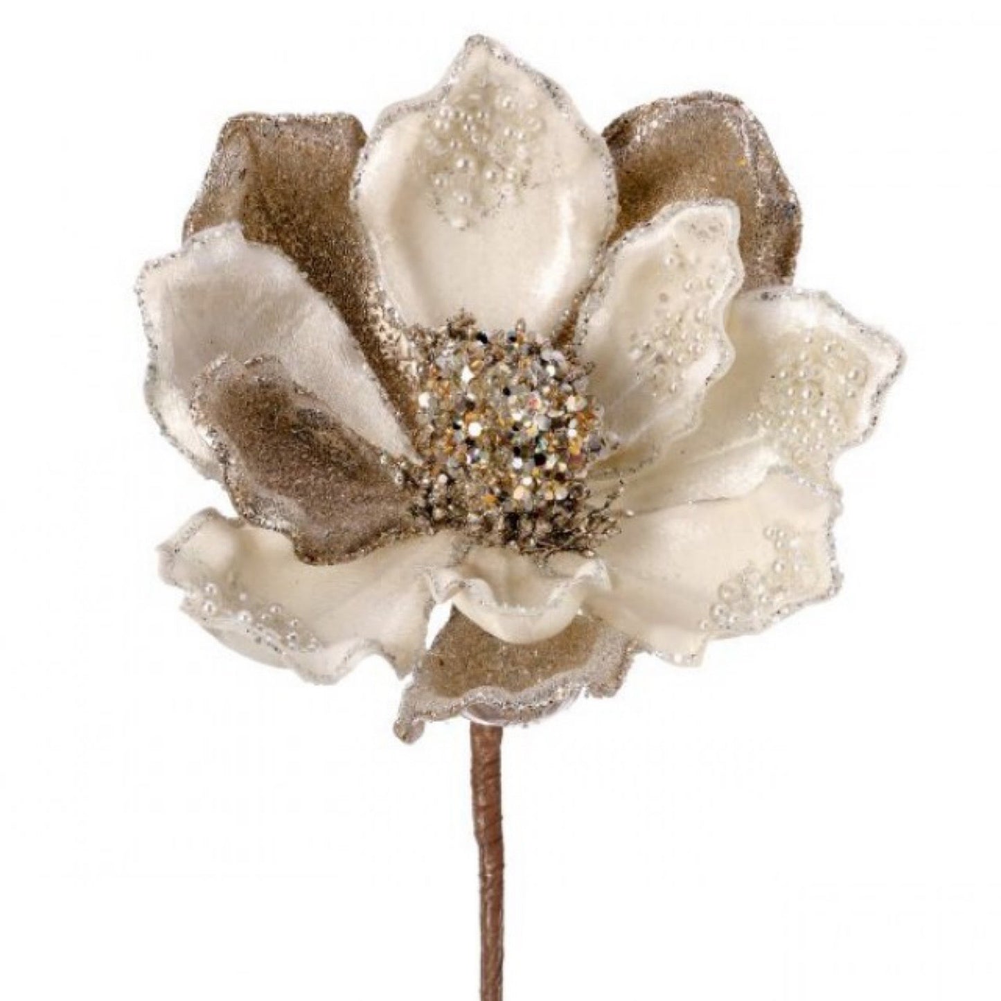 Ivory/platinum Magnolia - CancreekDesigns