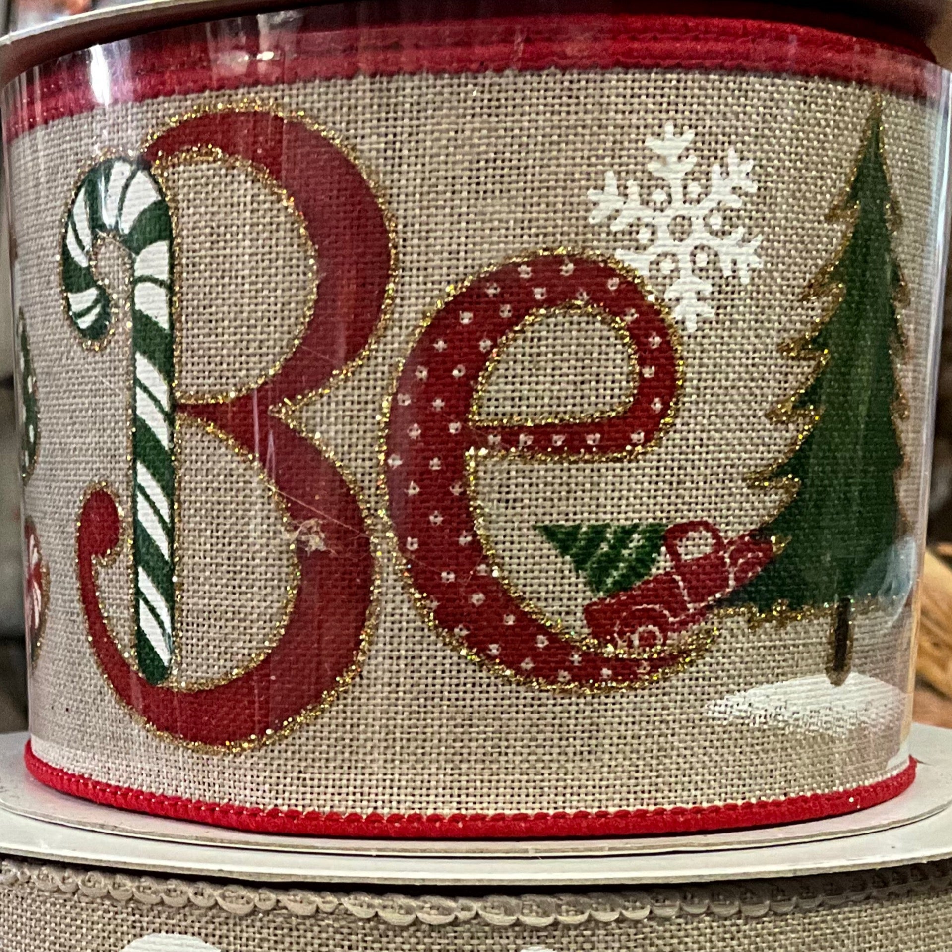 ‘’Believe” Christmas ribbon 2.5” - CancreekDesigns