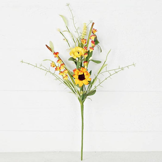 Holiday Depot Inc. - 30995- 19in Bush-Yellow Daisy with mountain flowers- - CancreekDesigns