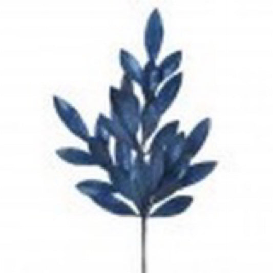 21" GLITTER BAY LEAF SPRAY - CancreekDesigns