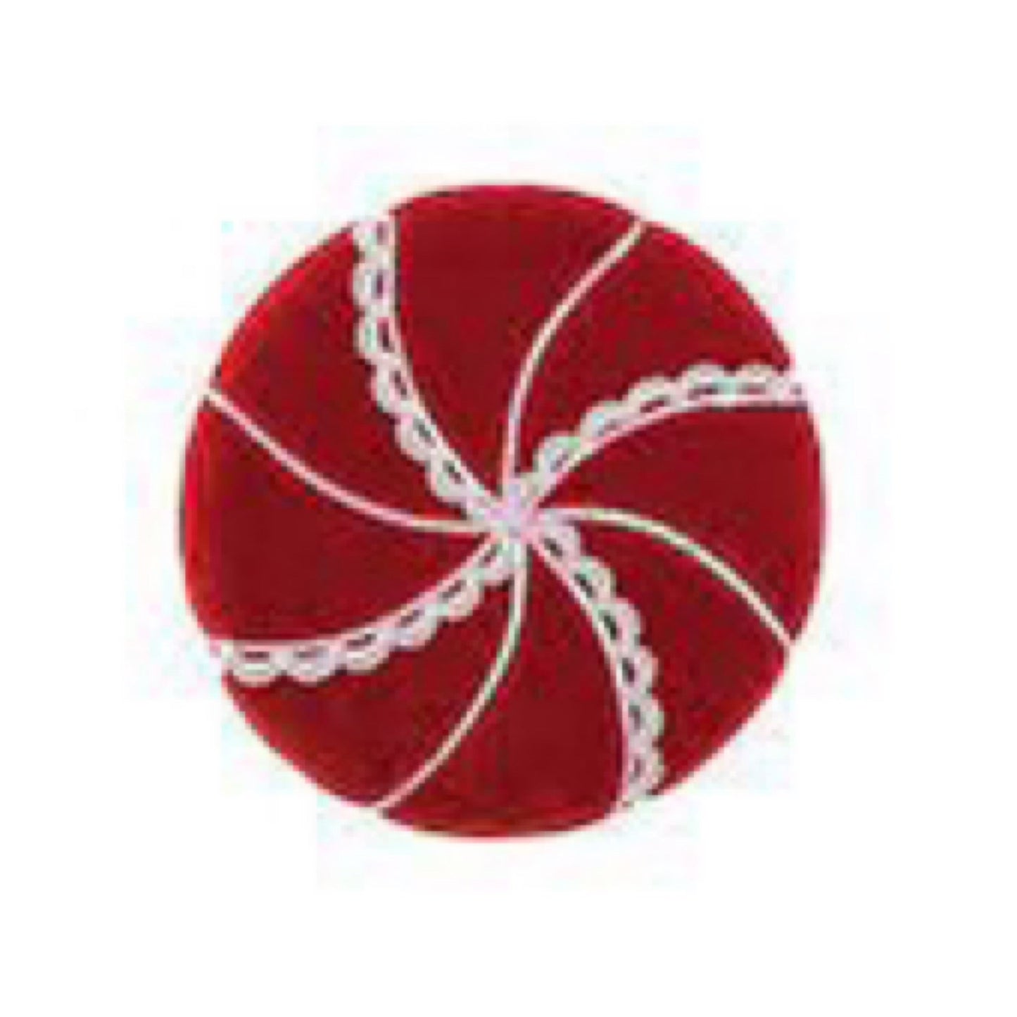 7 inch red lace round candy - CancreekDesigns