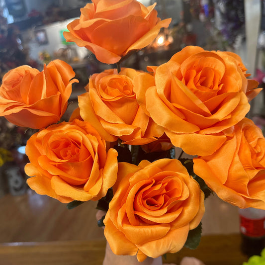 neon orange roses - CancreekDesigns