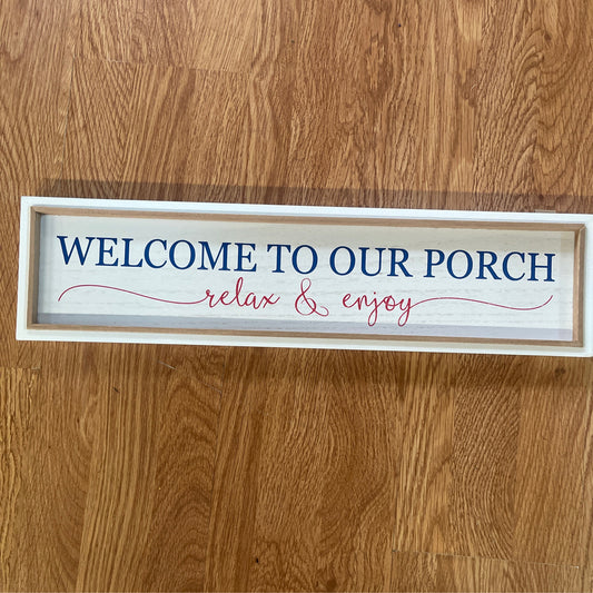 Welcome To Our Porch - CancreekDesigns