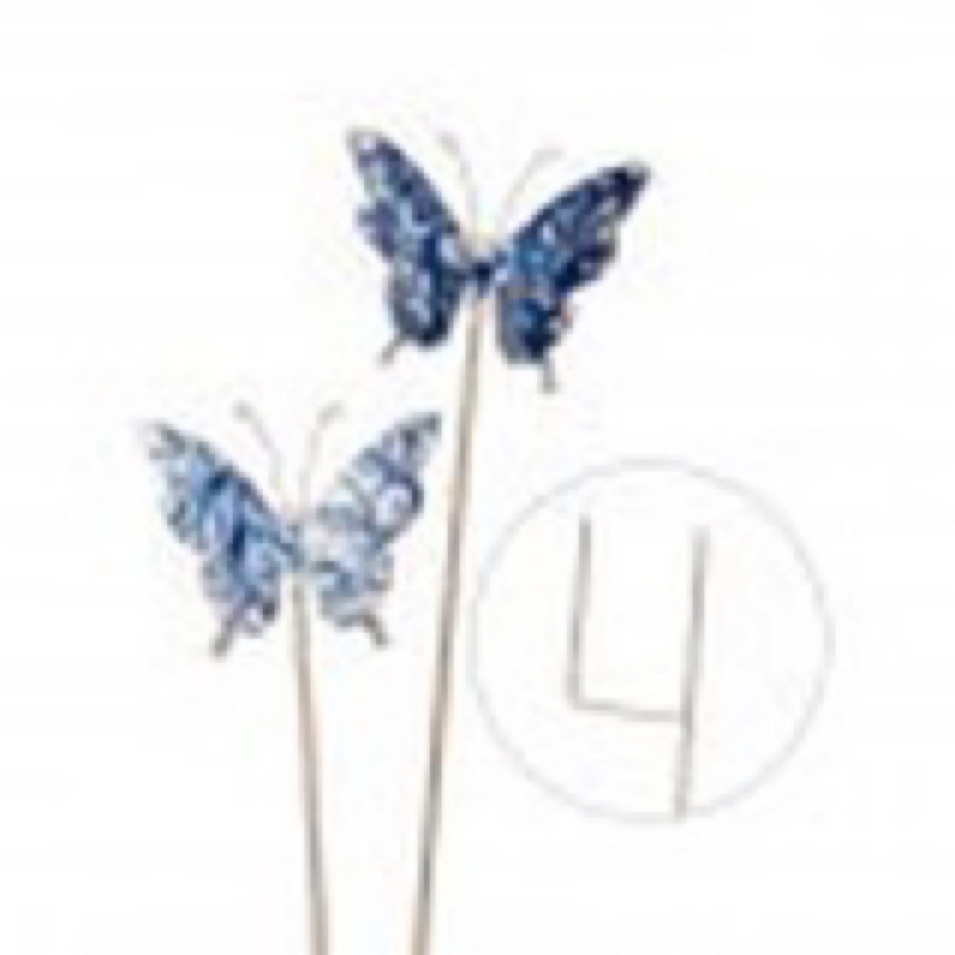 Metal Bloomsbury butterfly stake - CancreekDesigns