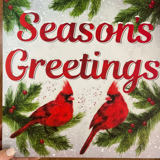 Cardinal season greetings - CancreekDesigns