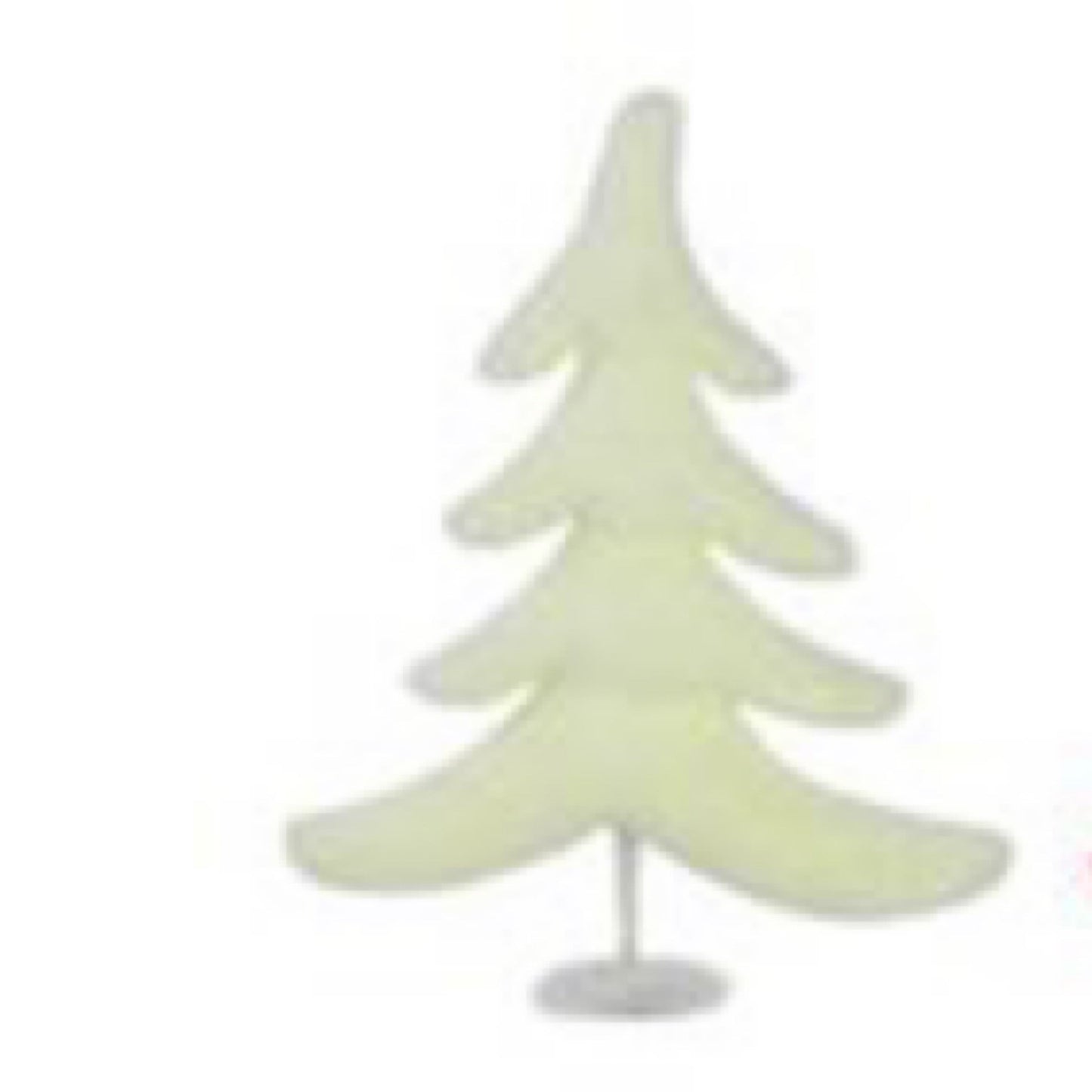 Flocked Christmas tree cream - CancreekDesigns