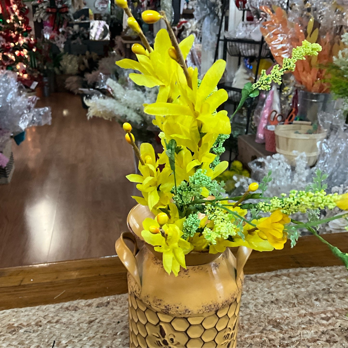 Mixed yellow Forsythia - CancreekDesigns