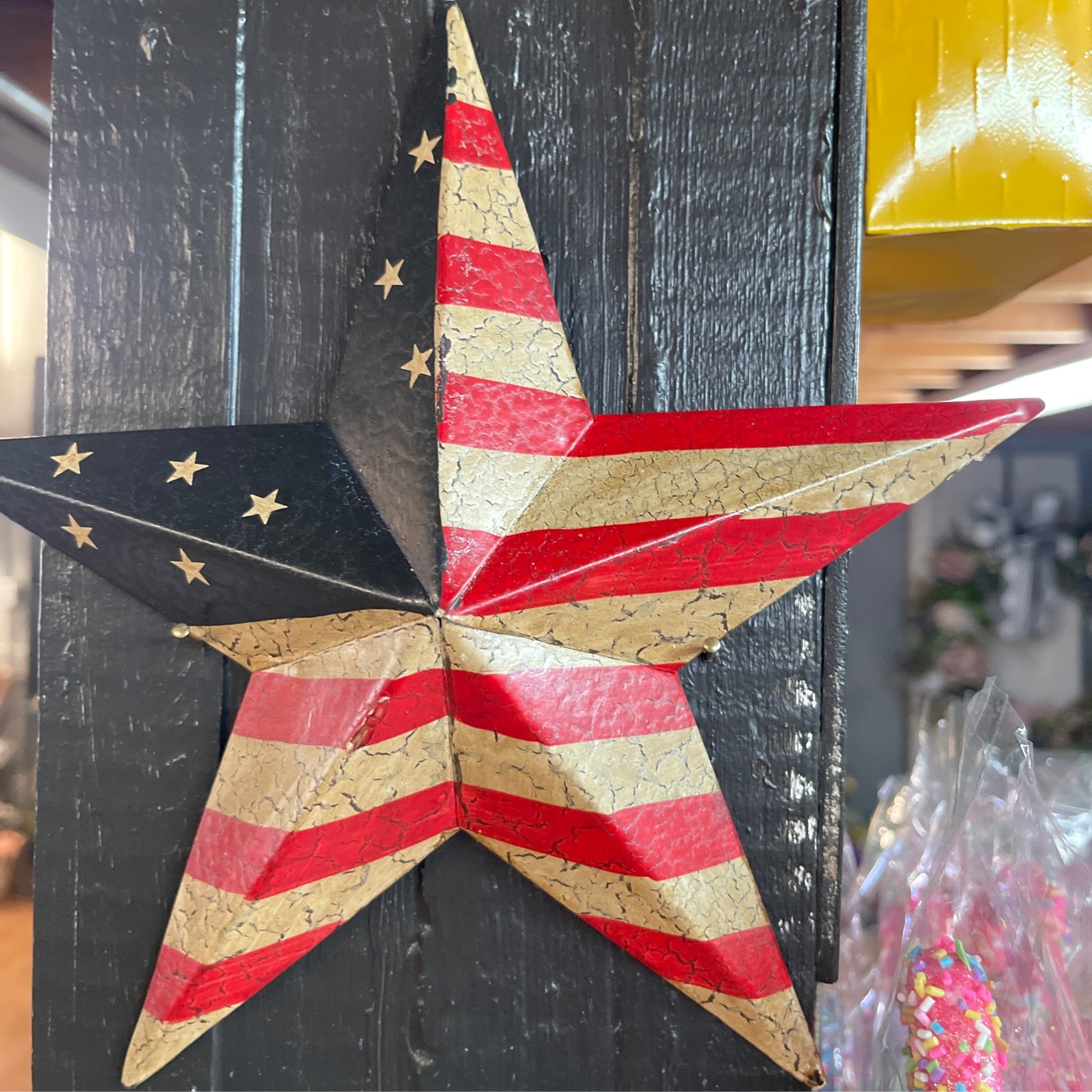 Metal Flag Star - CancreekDesigns