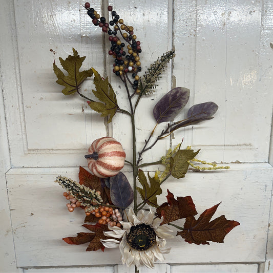 28" Sunflower Pumpkin - CancreekDesigns