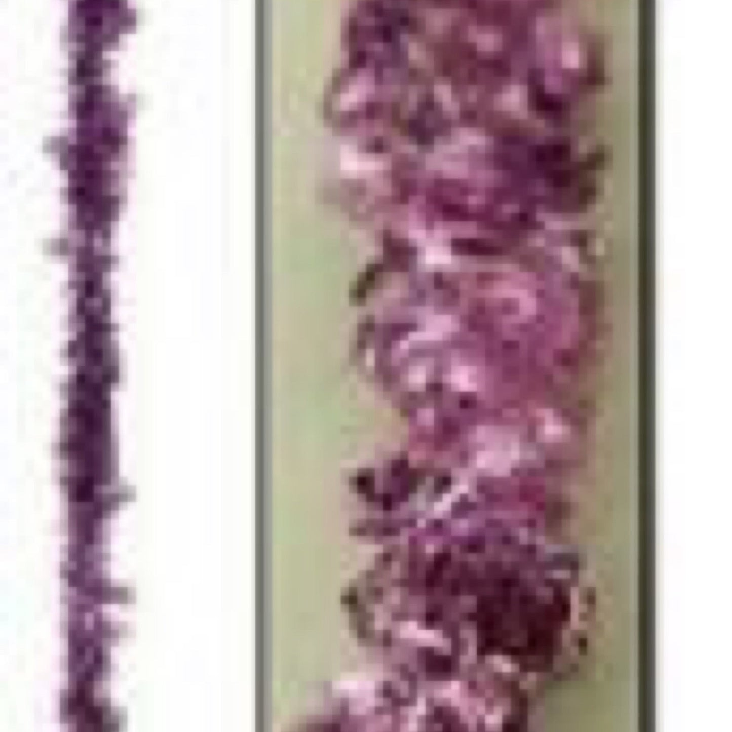 Purple icicle ornaments, 20 inch - CancreekDesigns