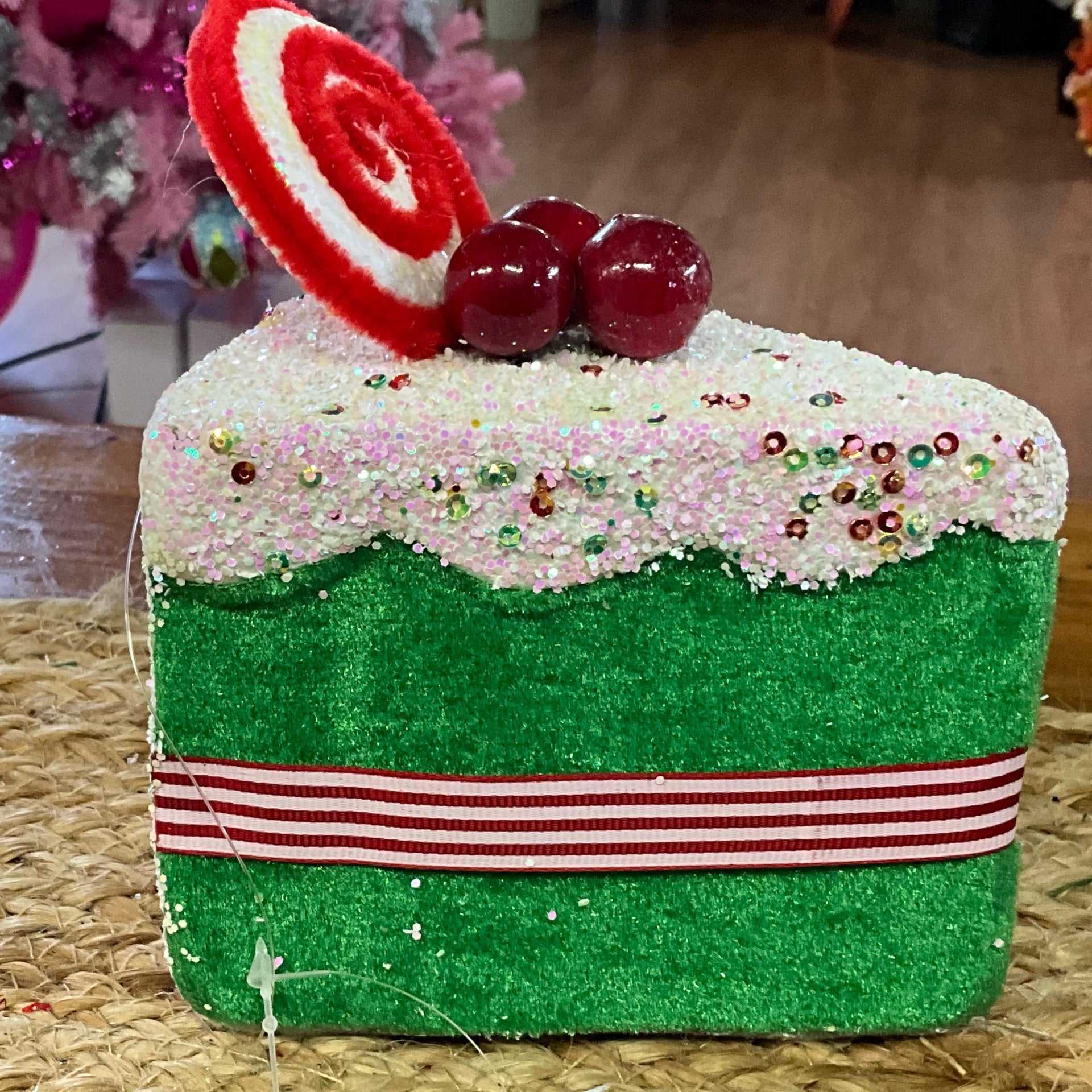 Cake slice ornament - CancreekDesigns