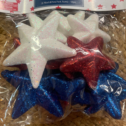 Red white blue stars - CancreekDesigns