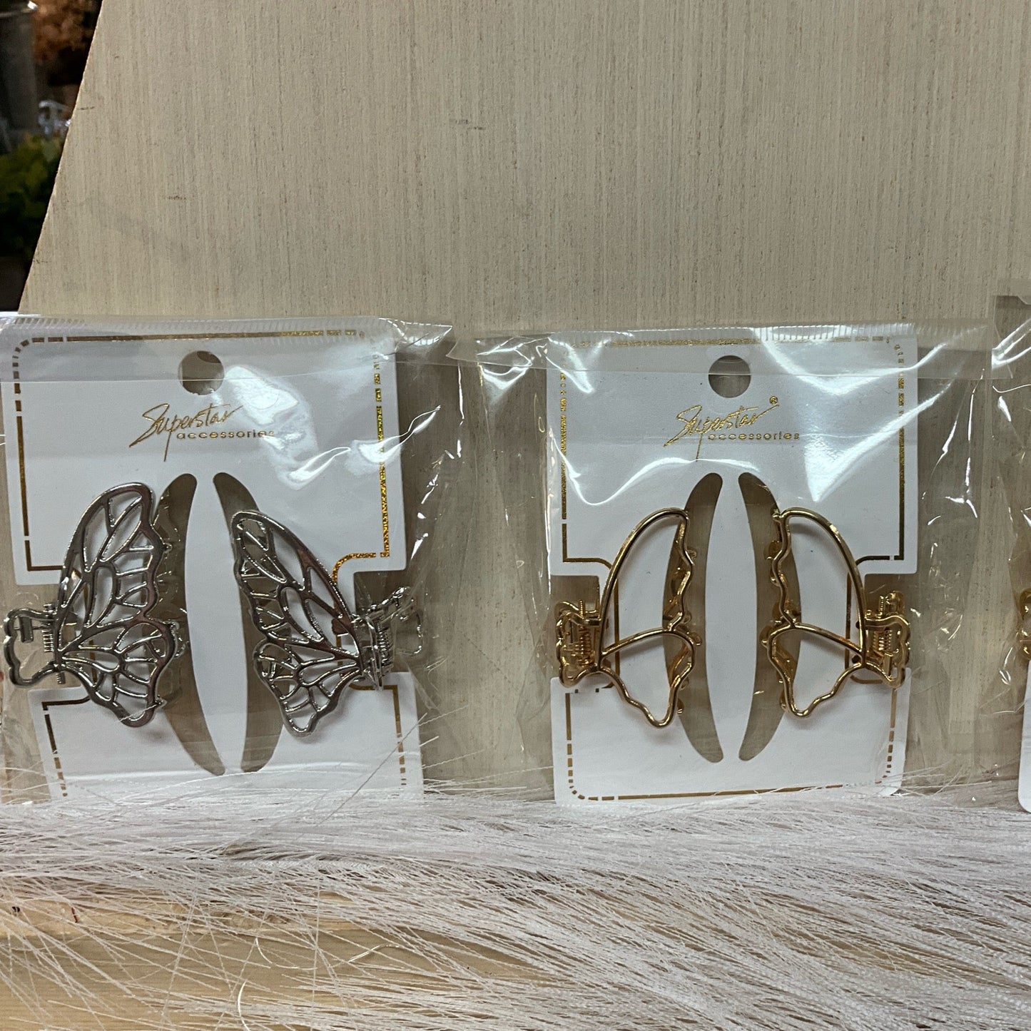 Hair clips, various designs gold/silver color finish - CancreekDesigns