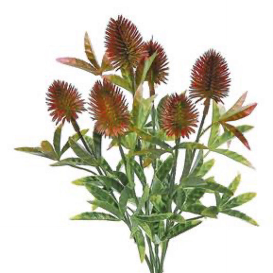 11” Red Thistle Bush - CancreekDesigns
