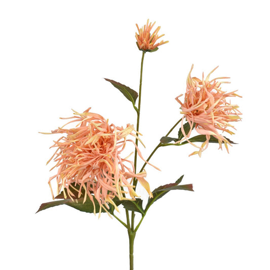 David Christopher's Collection - 26” Japanese Chrysanthemum Spray - Coral - CancreekDesigns