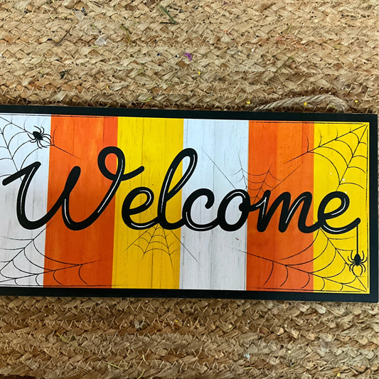 Candy corn welcome sign - CancreekDesigns