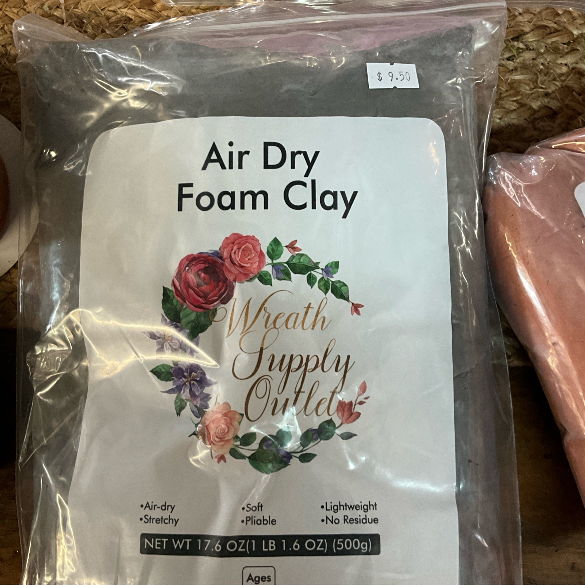 Air dry foam clay, grey - CancreekDesigns