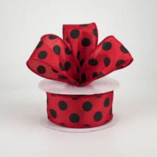 Red polka dot - CancreekDesigns