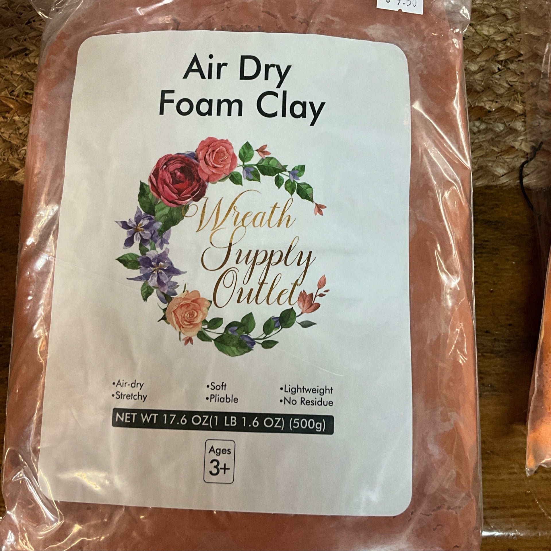 Air dry foam clay, terra cotta - CancreekDesigns