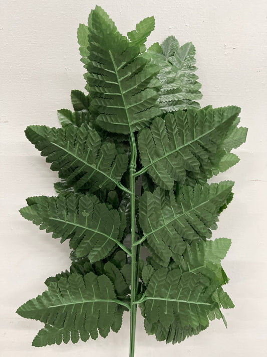 David Christopher's Collection - Silk leather fern bush - 12 stems per bush 12 bushes per bag - CancreekDesigns