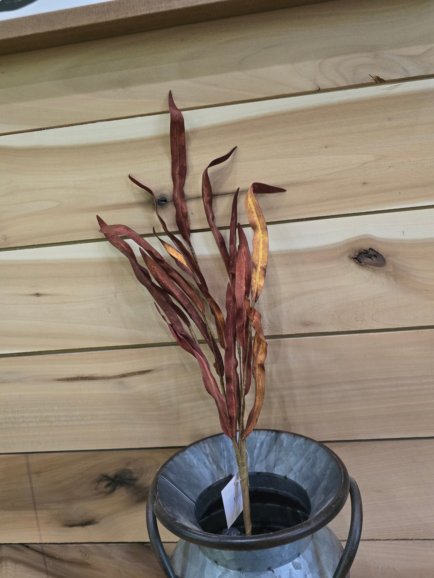 18" Pick foam Willow leaves-brown.